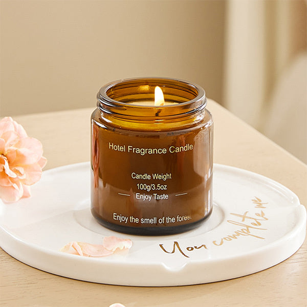 Livingandhome lavender scented candle 100g, imported from the UK