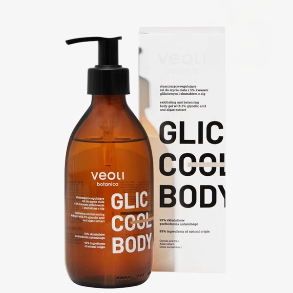 Veoli Botanica exfoliating body gel 280ml, imported from the UK