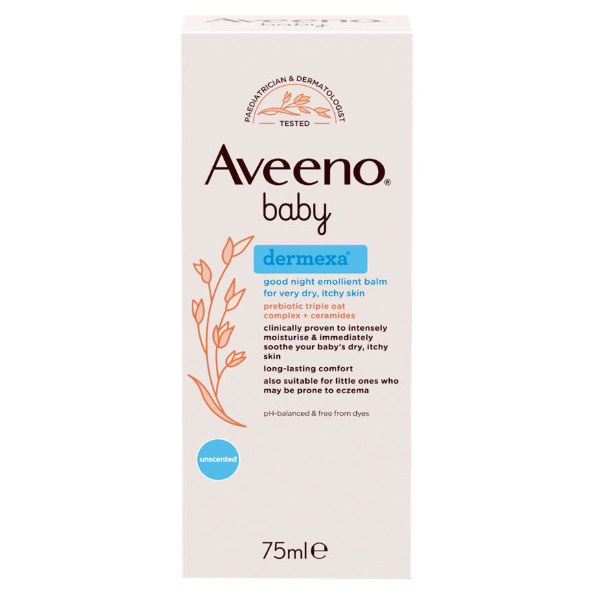 Aveeno Baby Dermexa Good Night Emollient Balm 75ml