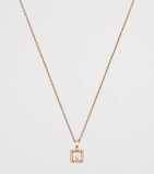 Chopard rose gold diamond pendant necklace (British brand)