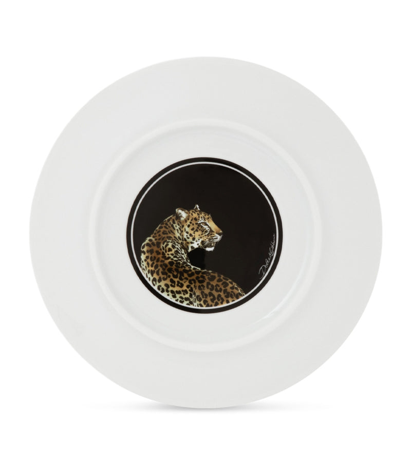 Dolce&Gabbana leopard print bread plates 17cm - British product
