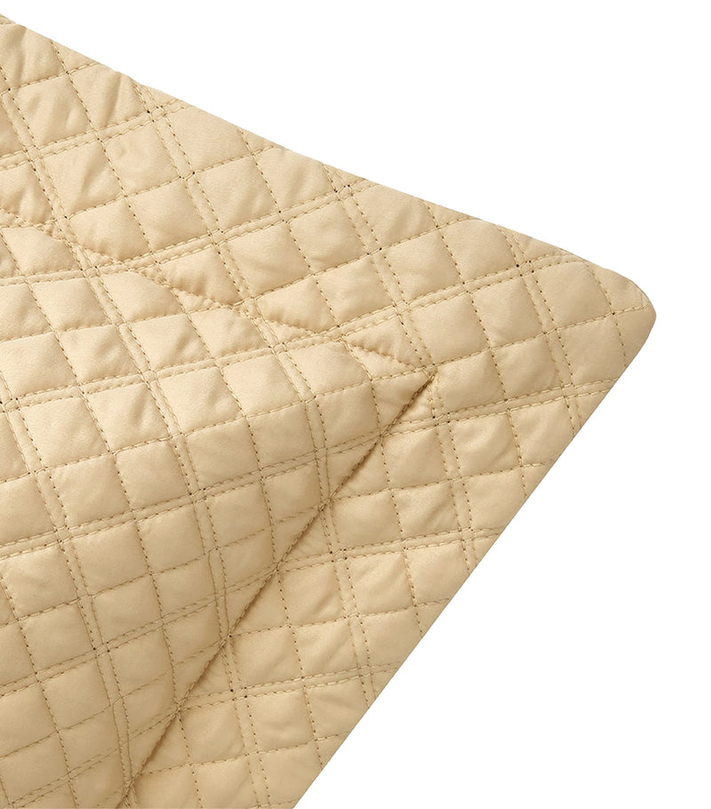 Ralph Lauren Home organic cotton sateen quilted pillowcase 65cm x 65cm, imported from the UK