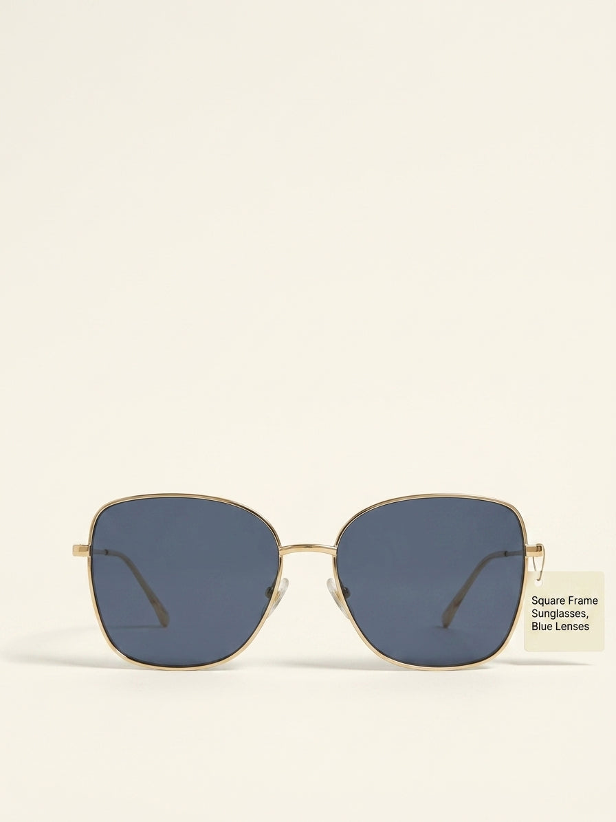 Gucci GG1713SA rectangle-frame metal sunglasses (British brand)