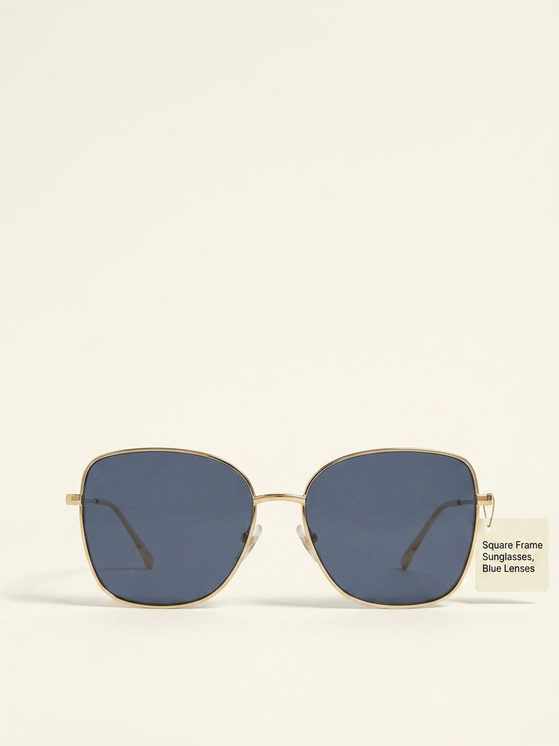Gucci GG1713SA rectangle-frame metal sunglasses (British brand)