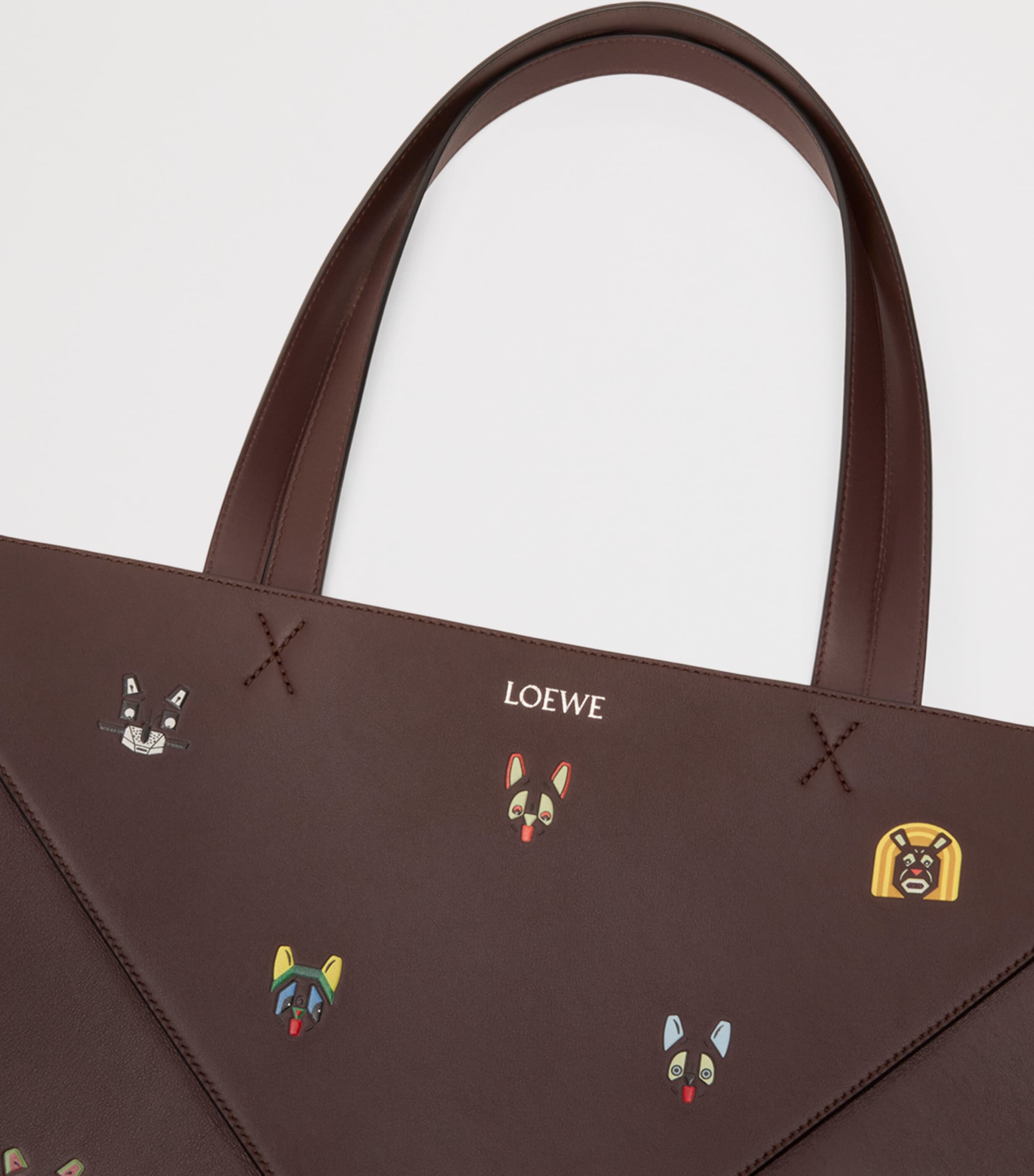 LOEWE Louis Wain XL calfskin puzzle fold tote bag (British brand)