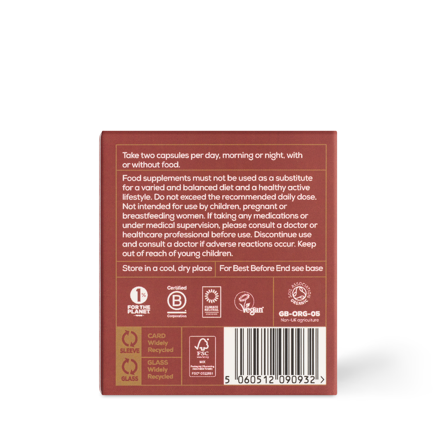 Ancient+Brave True Ashwagandha supplement 60 capsules, UK version