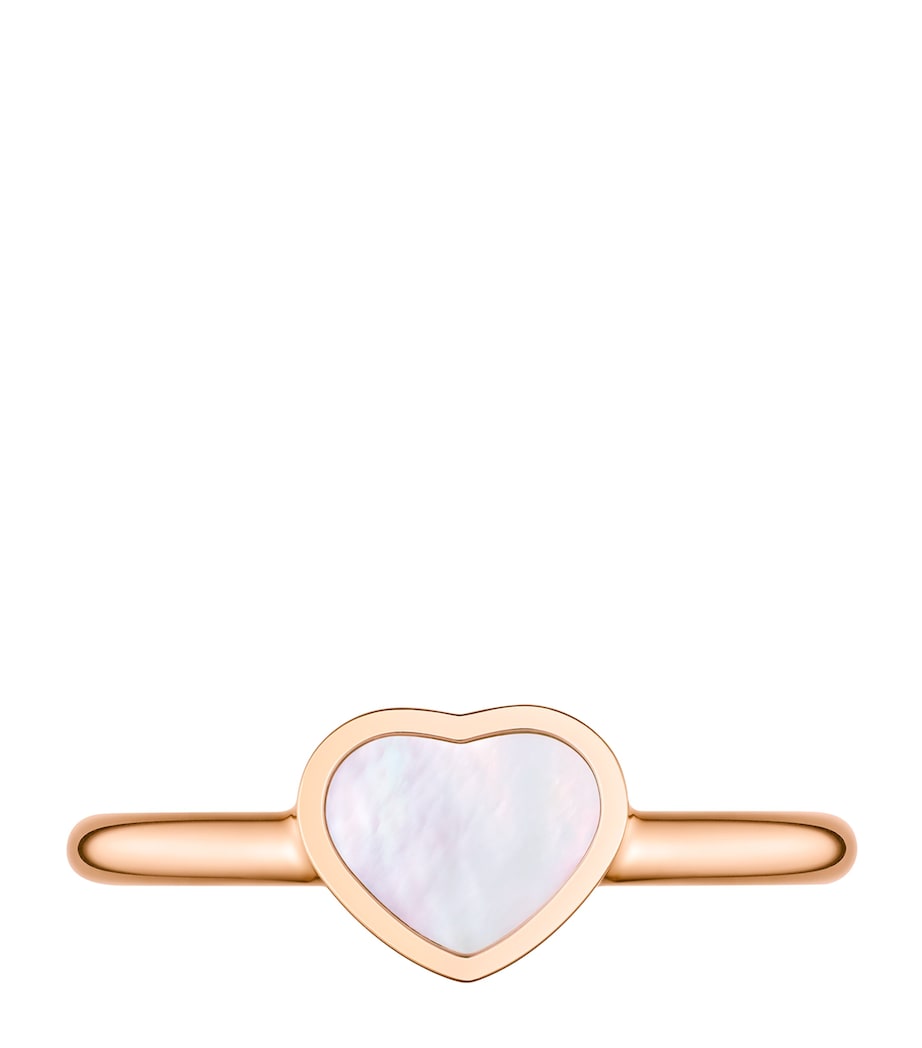 Chopard Happy Hearts ring rose gold mother-of-pearl - British product