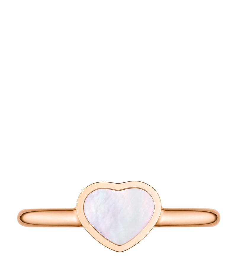 Chopard Happy Hearts ring rose gold mother-of-pearl - British product