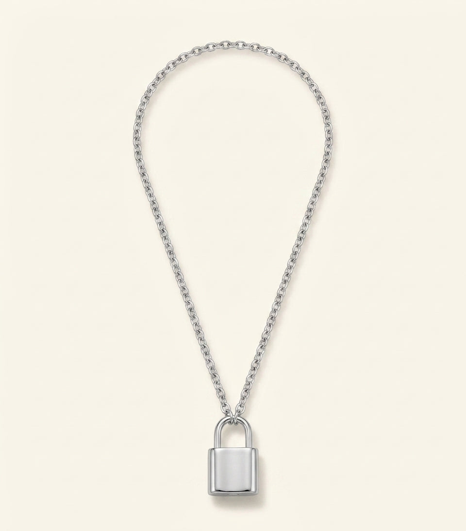 Balenciaga BB Padlock Necklace, UK version