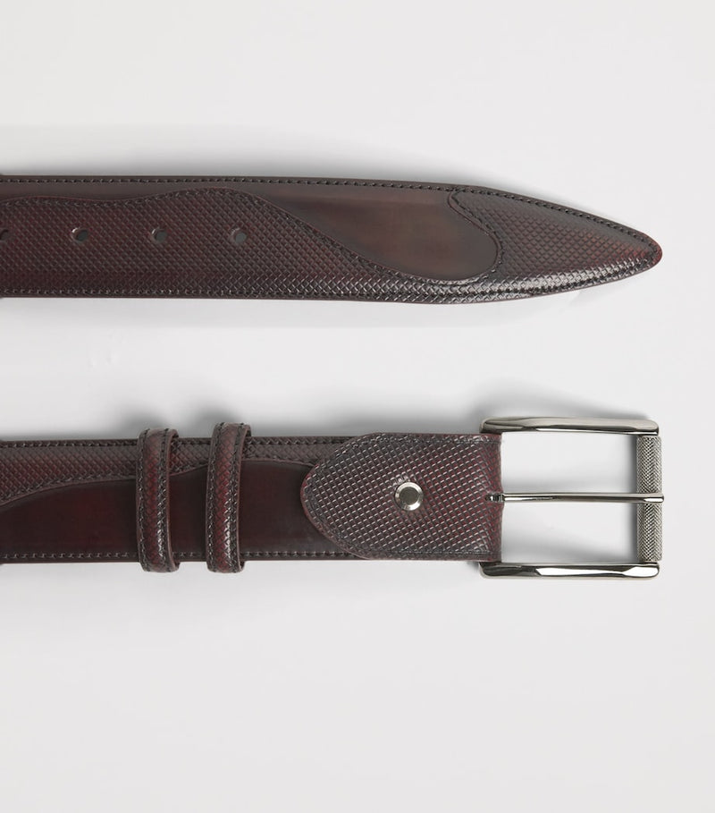Elliot Rhodes Belafonte leather belt 4cm - British product