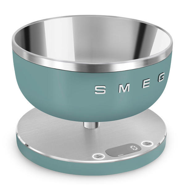 موازين مطبخ رقمية Smeg خضراء 5 كجم - منتج بريطاني