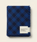 Burberry wool-silk wide check scarf (British brand)