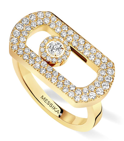 Harrods Messika So Move Yellow Gold and Diamond Ring (0.60ct)- Buy online at McGrocer