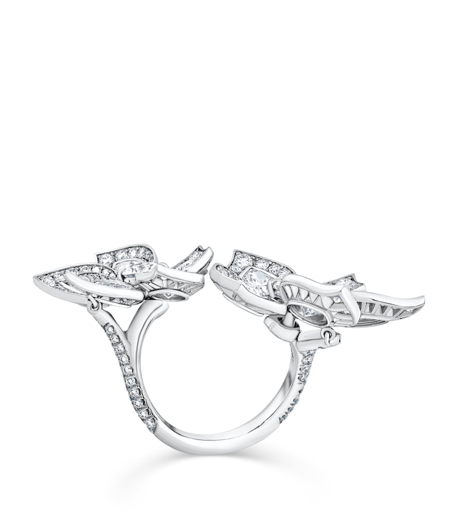 David Morris white gold English Garden Phoenix ring, UK version