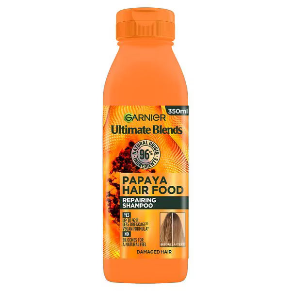 Garnier Ultimate Blends Hair Food Papaya Shampoo 350ml, UK version
