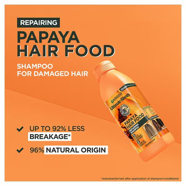 Garnier Ultimate Blends Hair Food Papaya Shampoo 350ml, UK version