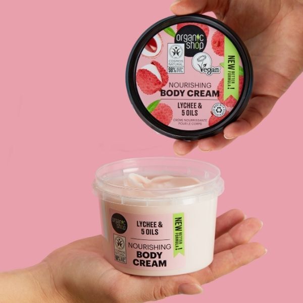 Organic Shop lychee body cream 250ml, UK version
