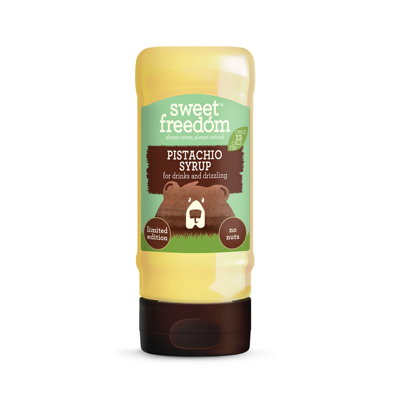 Sweet Freedom pistachio syrup 350g, imported from the UK