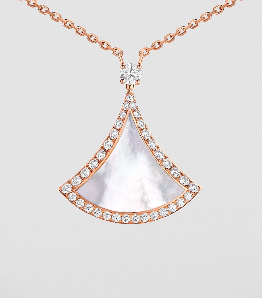 Bvlgari Divas' Dream rose gold and diamond necklace, imported from the UK
