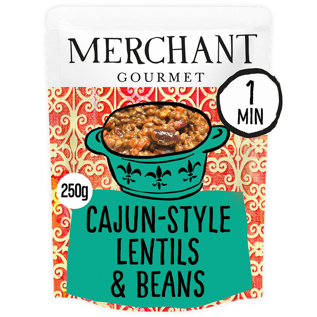 Merchant Gourmet Spicy Cajun Style Lentils & Red Kidney Beans 250g