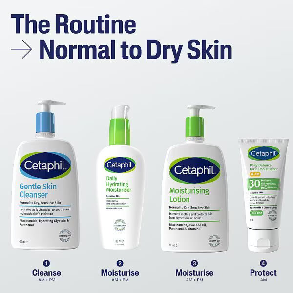 Cetaphil Moisturising Lotion Dry Sensitive Skin 473ml - British product