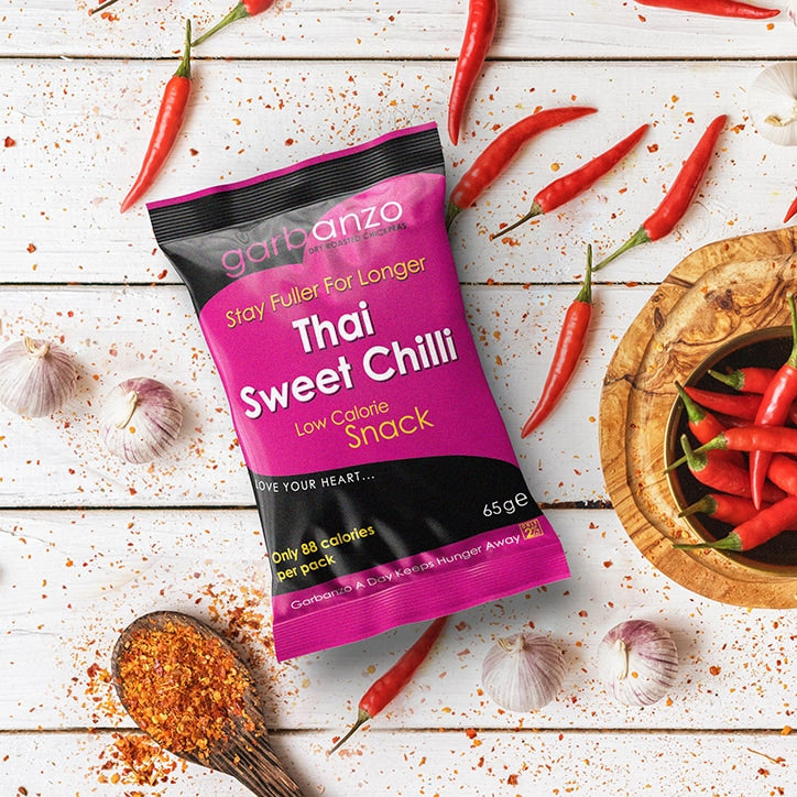 Garbanzo Dry Roasted Chickpeas Thai Sweet Chilli 65g Savoury Snacks Holland&Barrett   