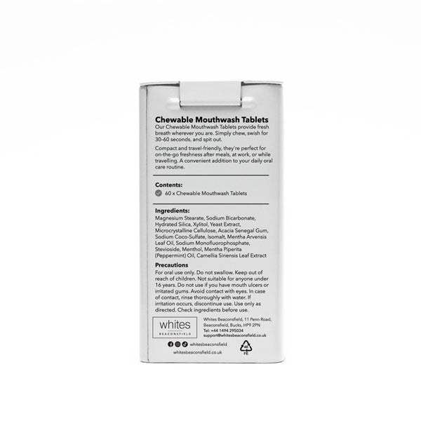 Whites Beaconsfield chewable mouthwash tablets 60 tablets (British brand)