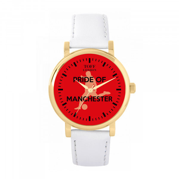 Toff London red ladies football fan watch 38mm - British product