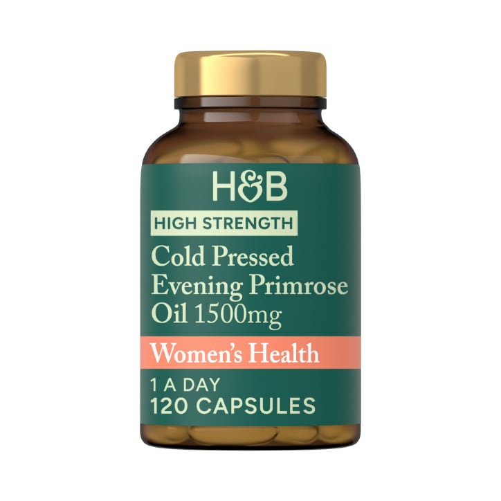 Holland & Barrett High Strength Cold Pressed Evening Primrose Oil 1500mg 120 Capsules - 998998