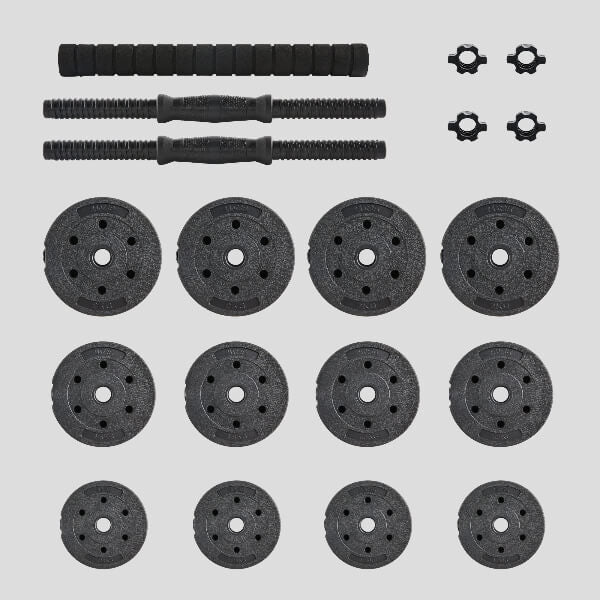 Phoenix Fitness 20kg weight set with steel plates - British product