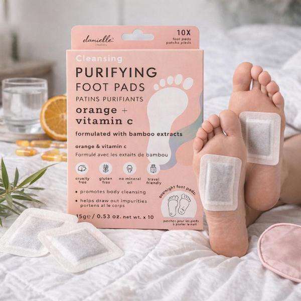 Danielle Creations overnight purifying foot pads 10pcs, imported from the UK