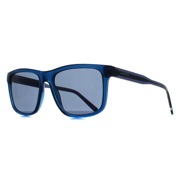 Lacoste L6025S men's sunglasses in transparent blue grey - British product