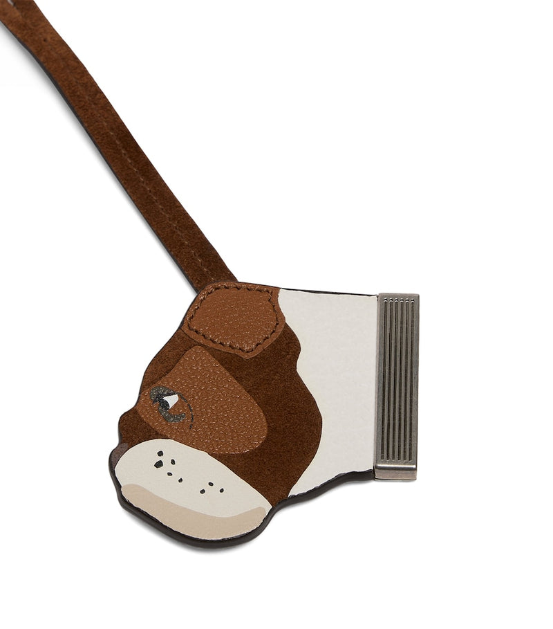 Dunhill leather bulldog charm (British brand)