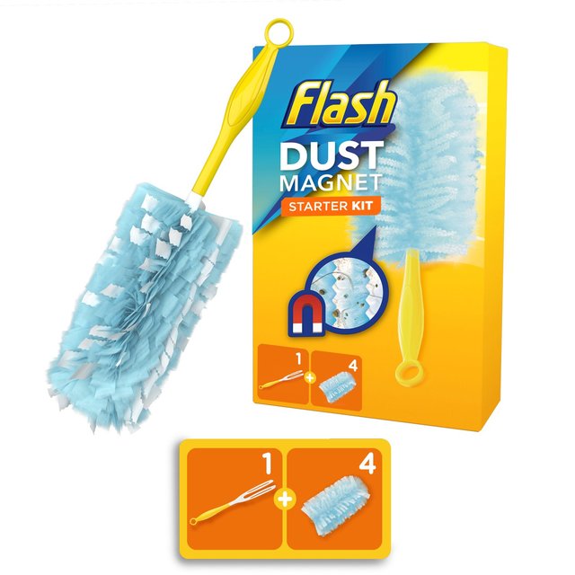 Flash Duster Starter Kit + 4ct Refill Accessories & Cleaning M&S   