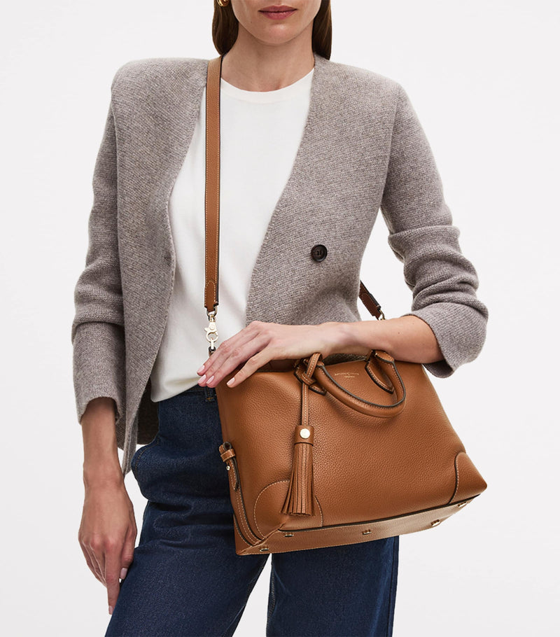 Aspinal of London Hudson bowling bag midi leather, UK version