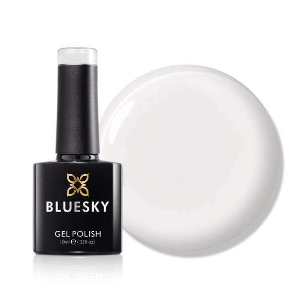 Bluesky gel polish Gentle White 10ml, imported from the UK