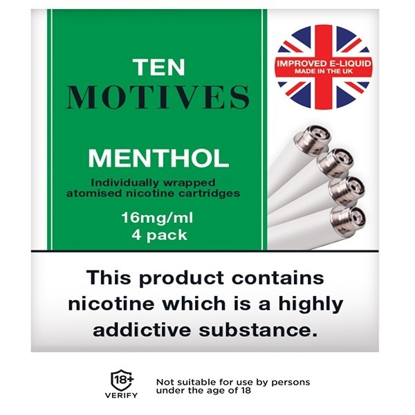 10 Motives Menthol Refills 16mg