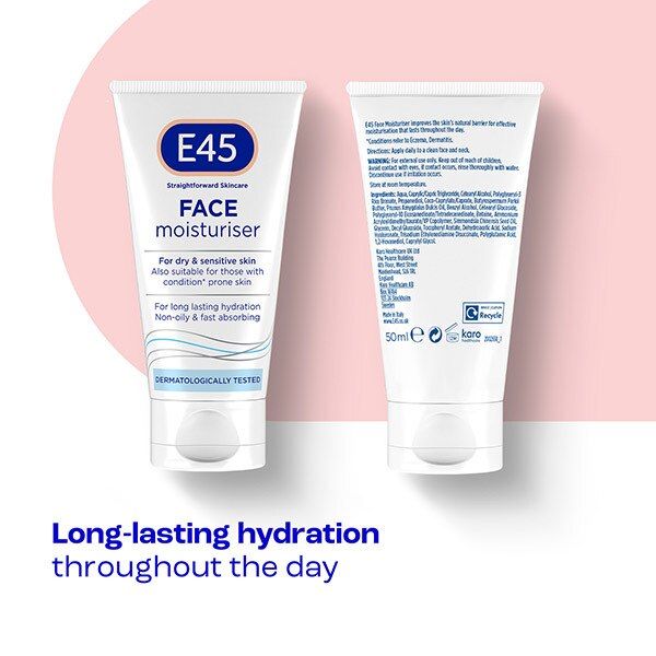 E45 Face Moisturiser For Dry & Sensitive Skin 50ml GOODS Superdrug   