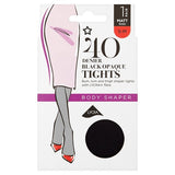 Superdrug 1 Pack 40 Denier Shaper Tights Black S/M GOODS Superdrug   