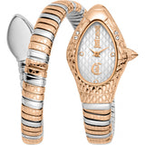 Just Cavalli silver ladies Signature Snake Vetra watch, UK version