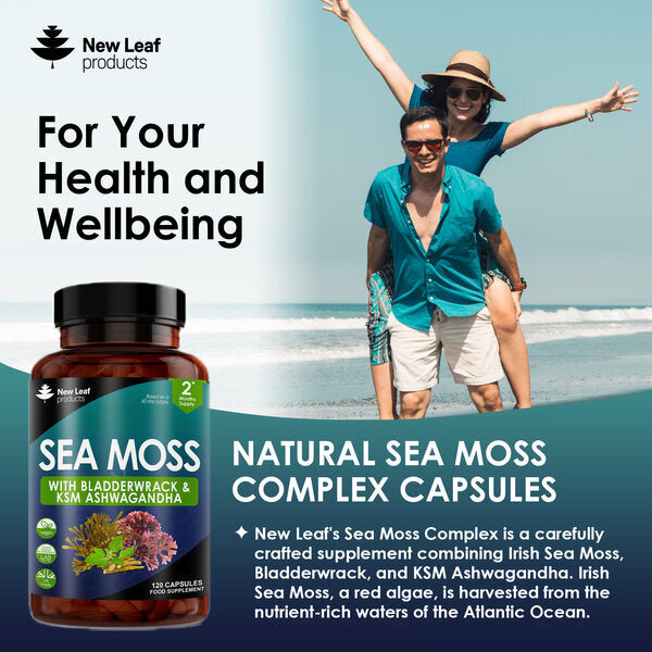 New Leaf sea moss capsules 120 count - British product