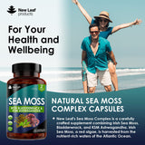 New Leaf sea moss capsules 120 count - British product