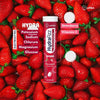 Hydrafizz Strawberry effervescent hydration tablets, imported from the UK