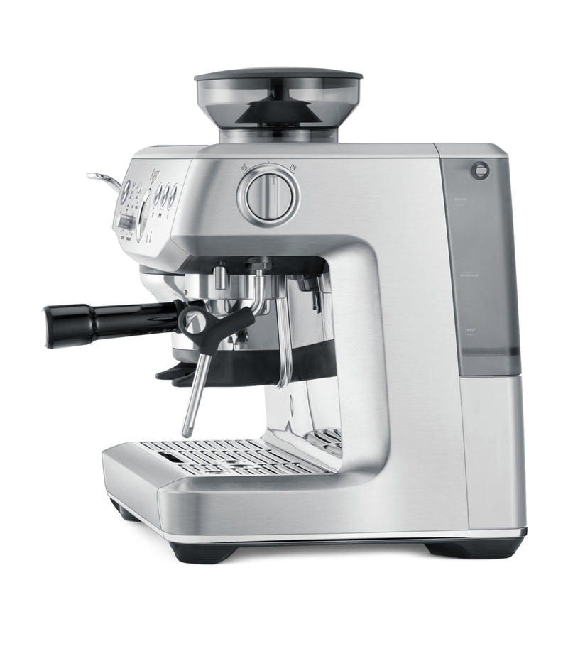 Sage Barista Express Impress coffee machine with integrated grinder and 2L water tank (British brand)