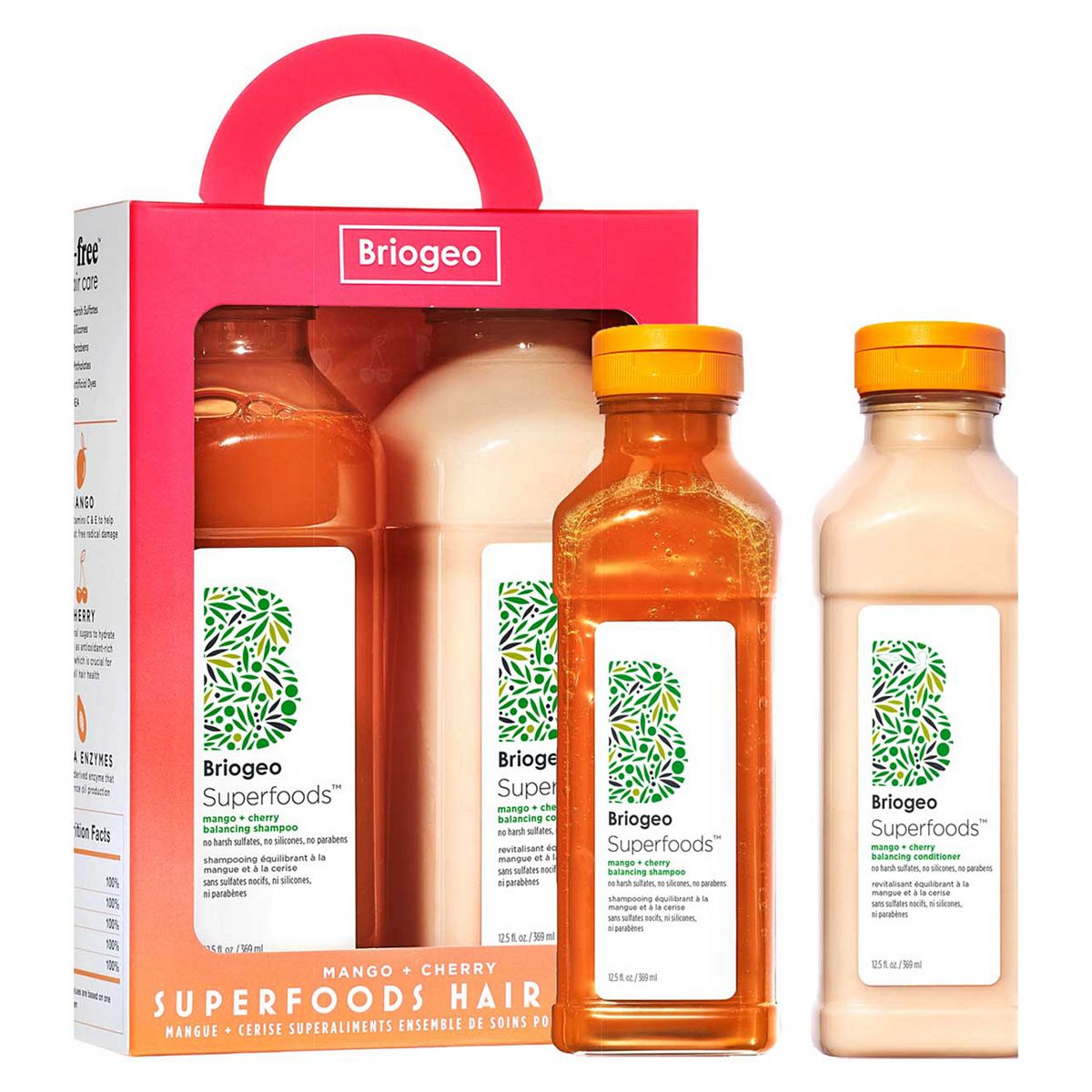 Briogeo Superfoods™ Mango + Cherry Balancing Shampoo + Conditioner Duo for Oil Control GOODS Boots   