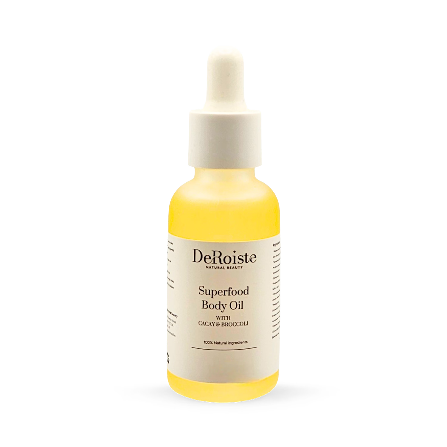 Superfood Body Oil hydrating formula, British brand
