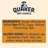 Quaker Oat So Simple Golden Syrup Porridge Sachets Cereal   10 per pack Cereals M&S   