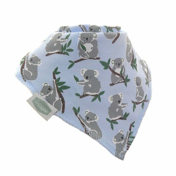 Ziggle baby bibs blue pack 4 (British brand)