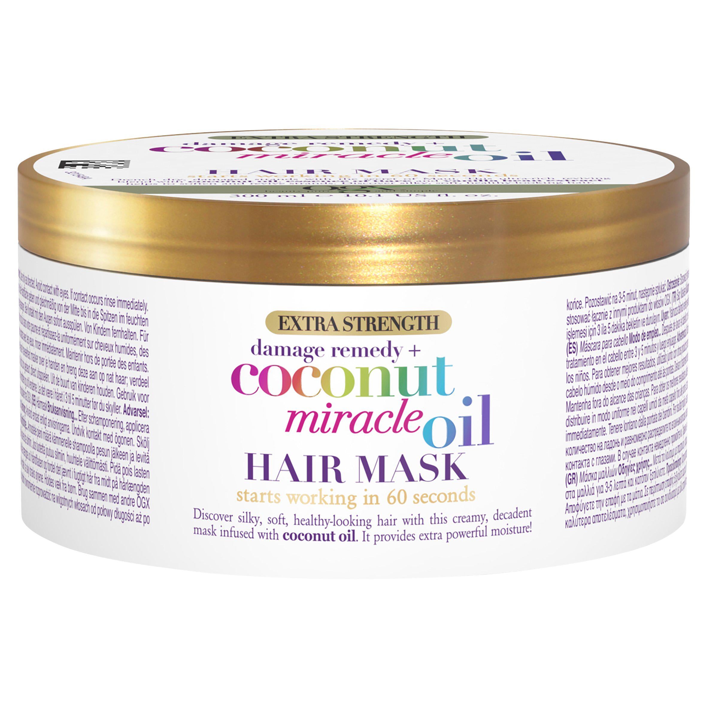 OGX Damage Remedy & Coconut Miracle Oil Hair Mask 300ml GOODS Sainsburys   