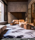 The Rug Company scallop pattern wool and silk rug 3.05m x 2.44m (British brand)